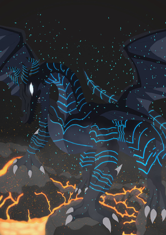 龍:熾熱的熔岩與漆黑的龍