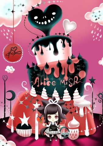 ★ALICE MISA CAKE-心夢的蛋糕塔-BmisA黑米莎Halloween萬聖節快樂