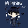 ★【心夢二等身Q版-《阿達一族The Addams Family》】星期三Wednesday