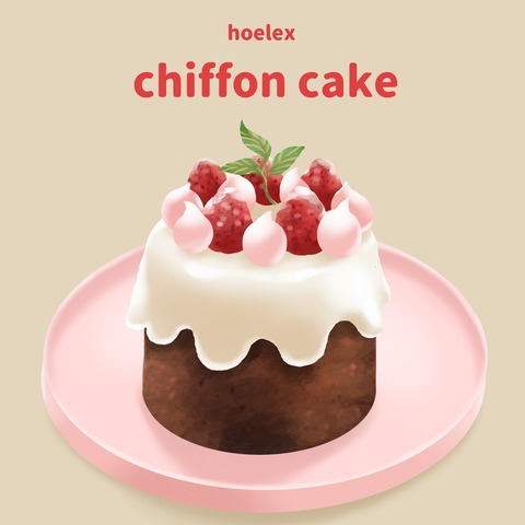 ★HOELEX甜點袖珍屋맛있는 쉬폰케이크 드세요❤️Dessert Pocket House