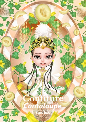 ★【水果果醬畫框Confiture系列】Fruit Confiture Fairy 哈密瓜Cantaloupe frui