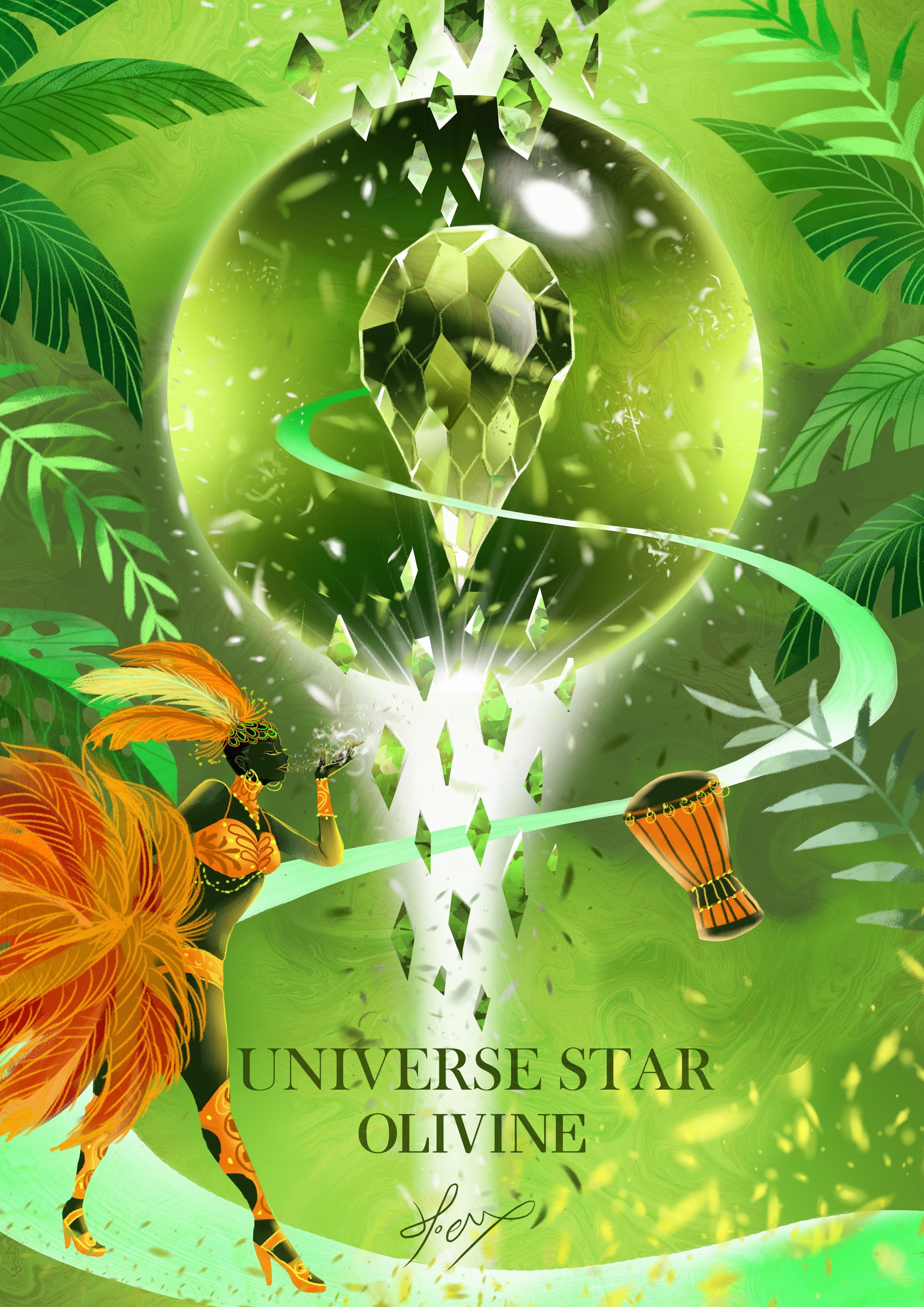 Universe Star 夢宇宙星球 -橄欖石星Olivine-Hoelex.jpg