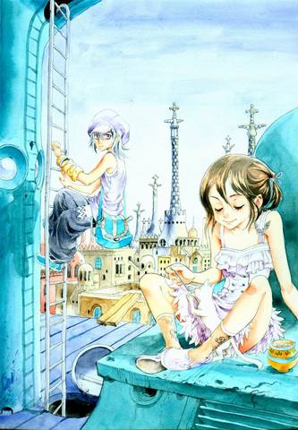 �C岛�ۥѤH��画�u�@�ǧ@�~��d��马��猫006.jpg