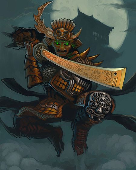 【日本武士】，這一張也是，沒過，所以重畫，不過我個人很滿意滴~