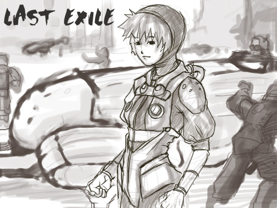 LAST EXILE：這是一部卡通. 是歐陽大大推薦滴 ~偶粉喜歡看這種帶幻想式,且以飛行內容的故事.造型跟卡通不太像 因為這