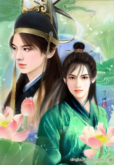 :冰釋情毒:為詠夏畫的bl小說封面,本人比較喜歡,呵呵…粉粉的男生^^