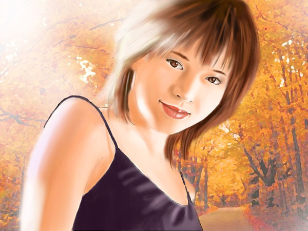 動少：楓紅下的美女：在這發現高手真的很多~自己還要多加練習~也希望高人提點一二!謝謝!