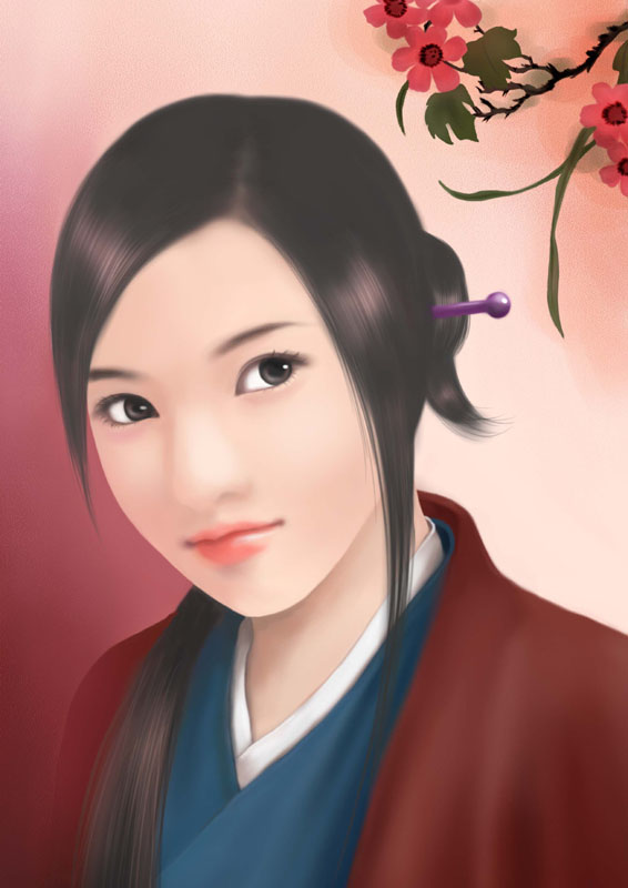 ㄚ璇：輕嫵：這是我第3次投稿啦~這張圖呢~是個有一點點嫵媚的女人~雖然眼睛有點怪怪                應該是太大了