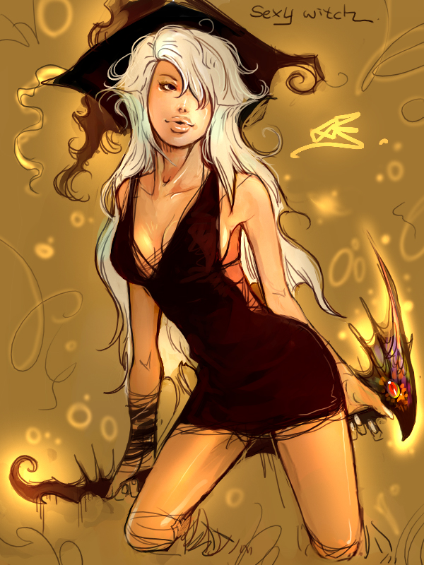 風子：SEXY WITCH：大家應該對我非常熟悉吧!!^ˇ^"我就是風仔啦XD第一張換畫風的作品 請大家欣賞謝謝!