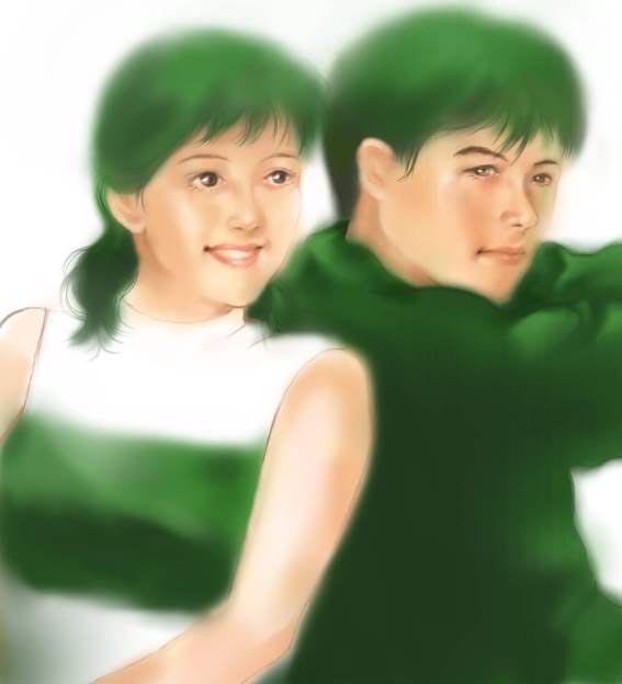  fall in love1繪圖工具：photoshop6.0