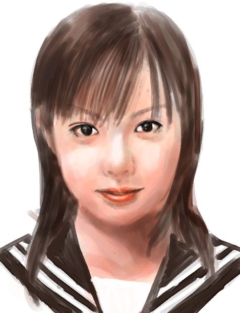 深田恭子：painter的實驗品,真抱歉抓了深田姐姐來...@@...很可愛捏...不過我還是不太會畫寫實人物