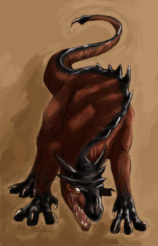 怪物塗鴉--恐龍獸上課的塗鴉 想畫畫類似恐龍的怪物