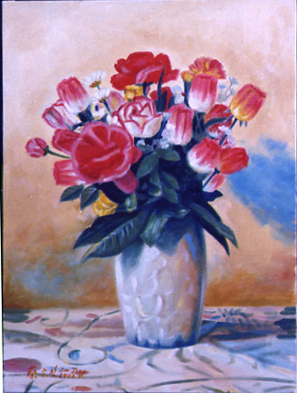 花油畫作品
