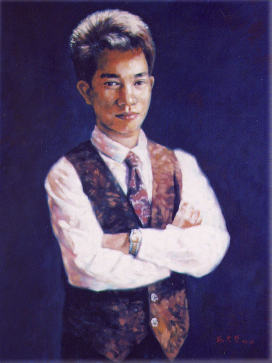 自畫橡（油畫）：這是1994年所繪製的油畫作品。