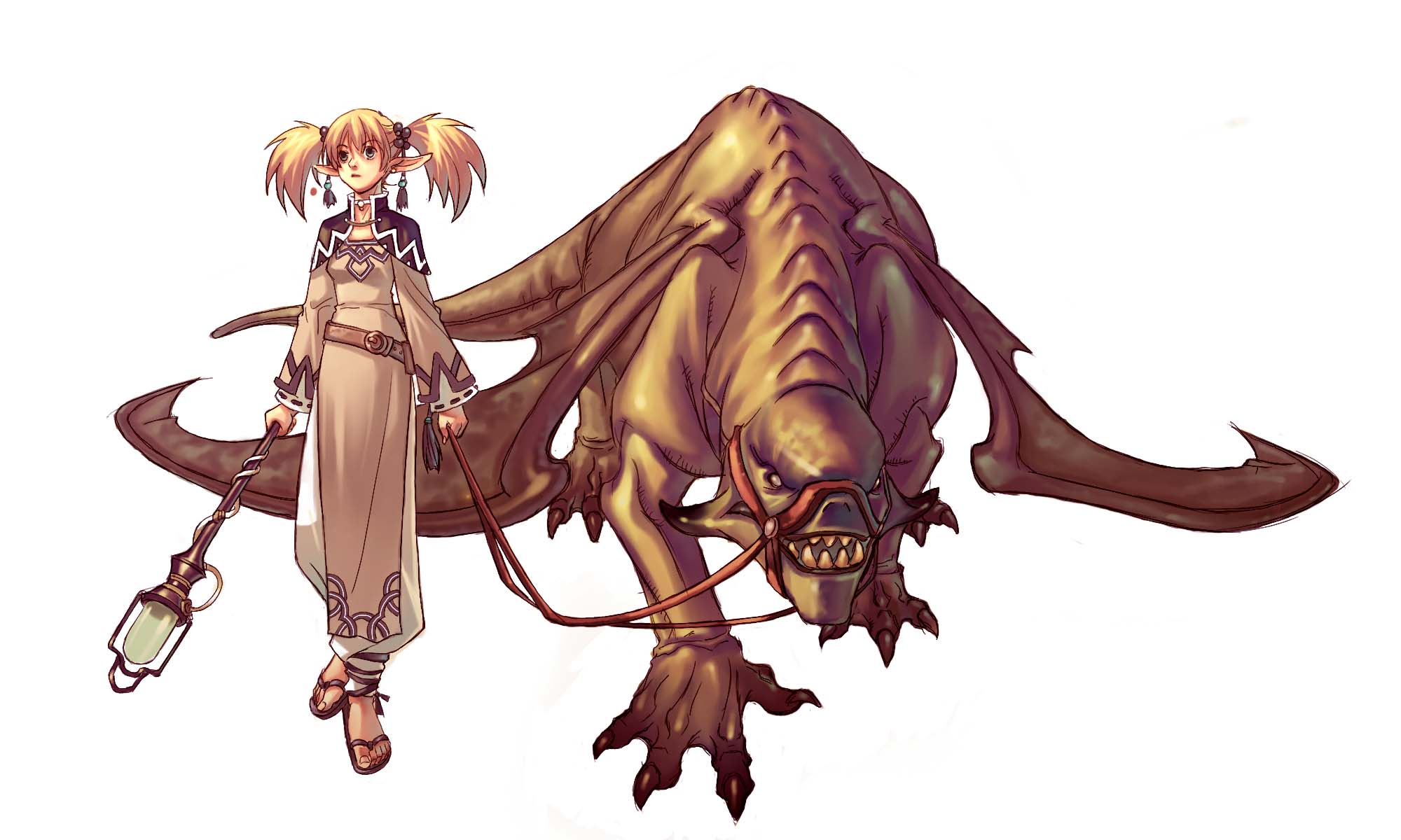 少女和龍