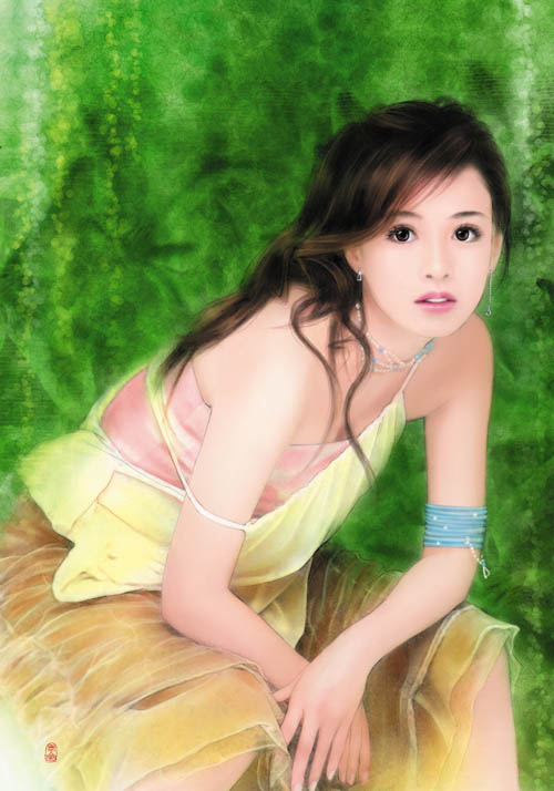 2003Oct新月的圖嚐試不同的感覺....