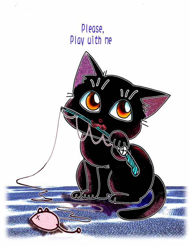 Please, play with me：釣貓棒，沒有一隻貓能抵抗他的誘惑…….. (貓咪本Vol.2封面)